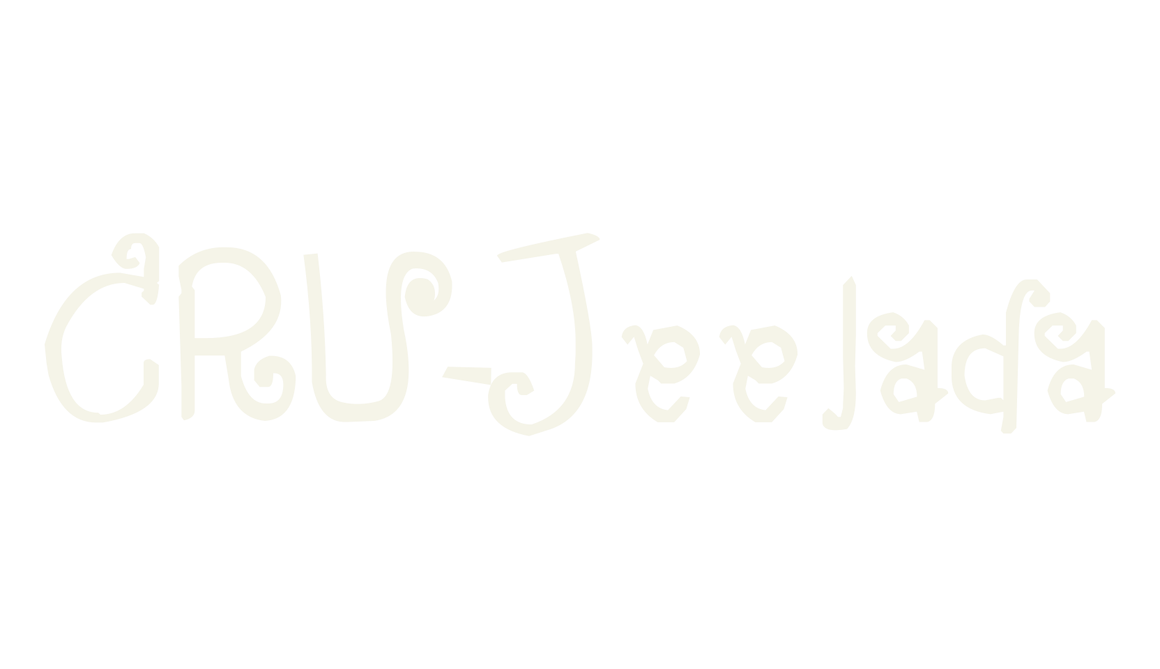 CRU-Jeelada, curly font preview