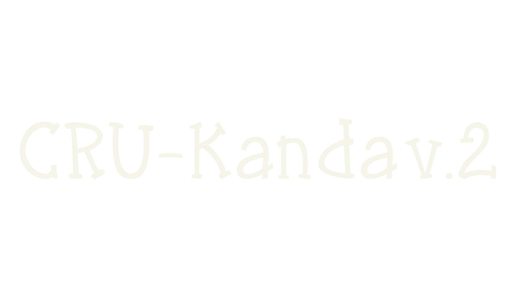CRU-Kanda v.2, kanda font preview