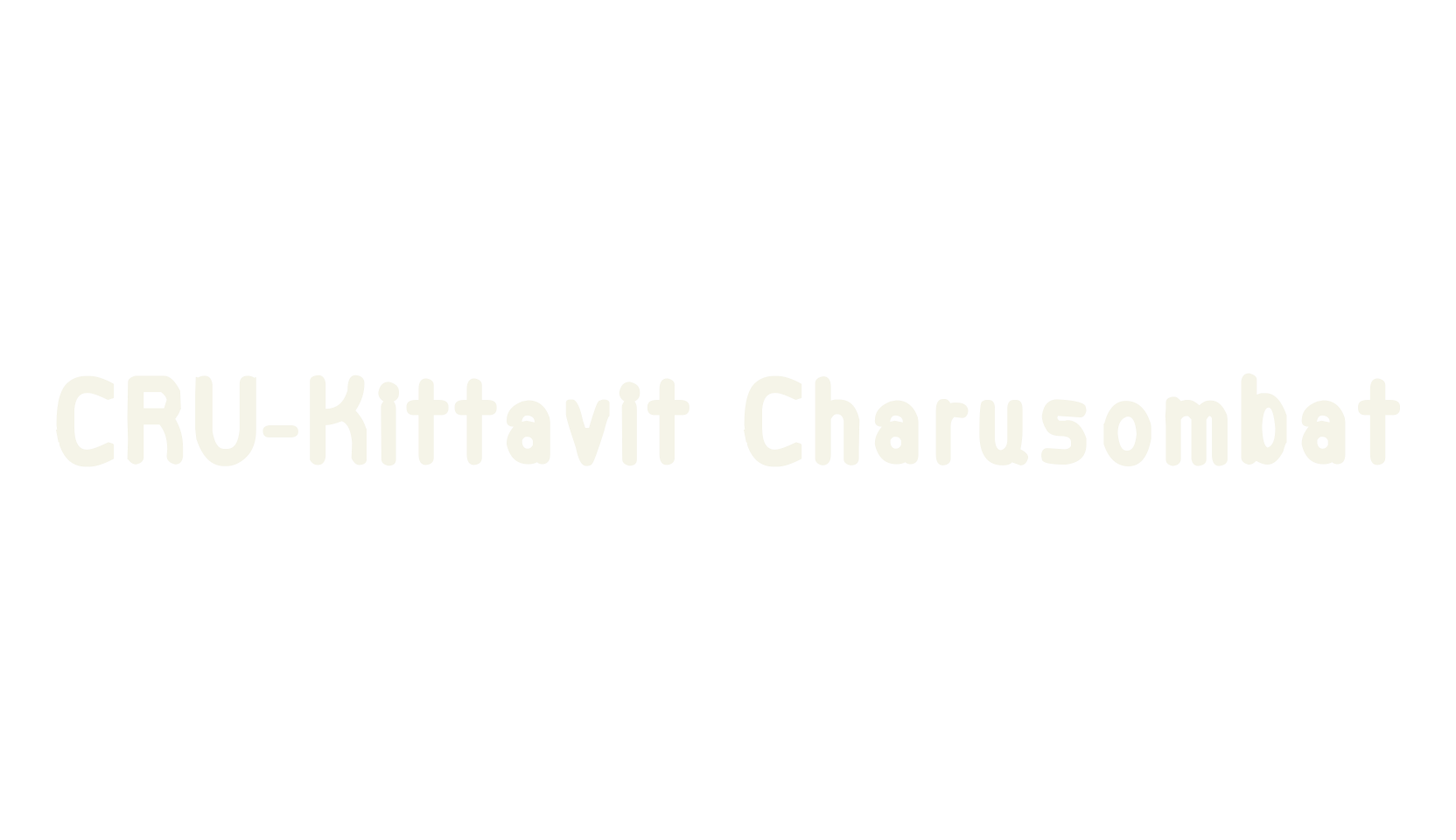 CRU-Kittavit Charusombat, display font preview