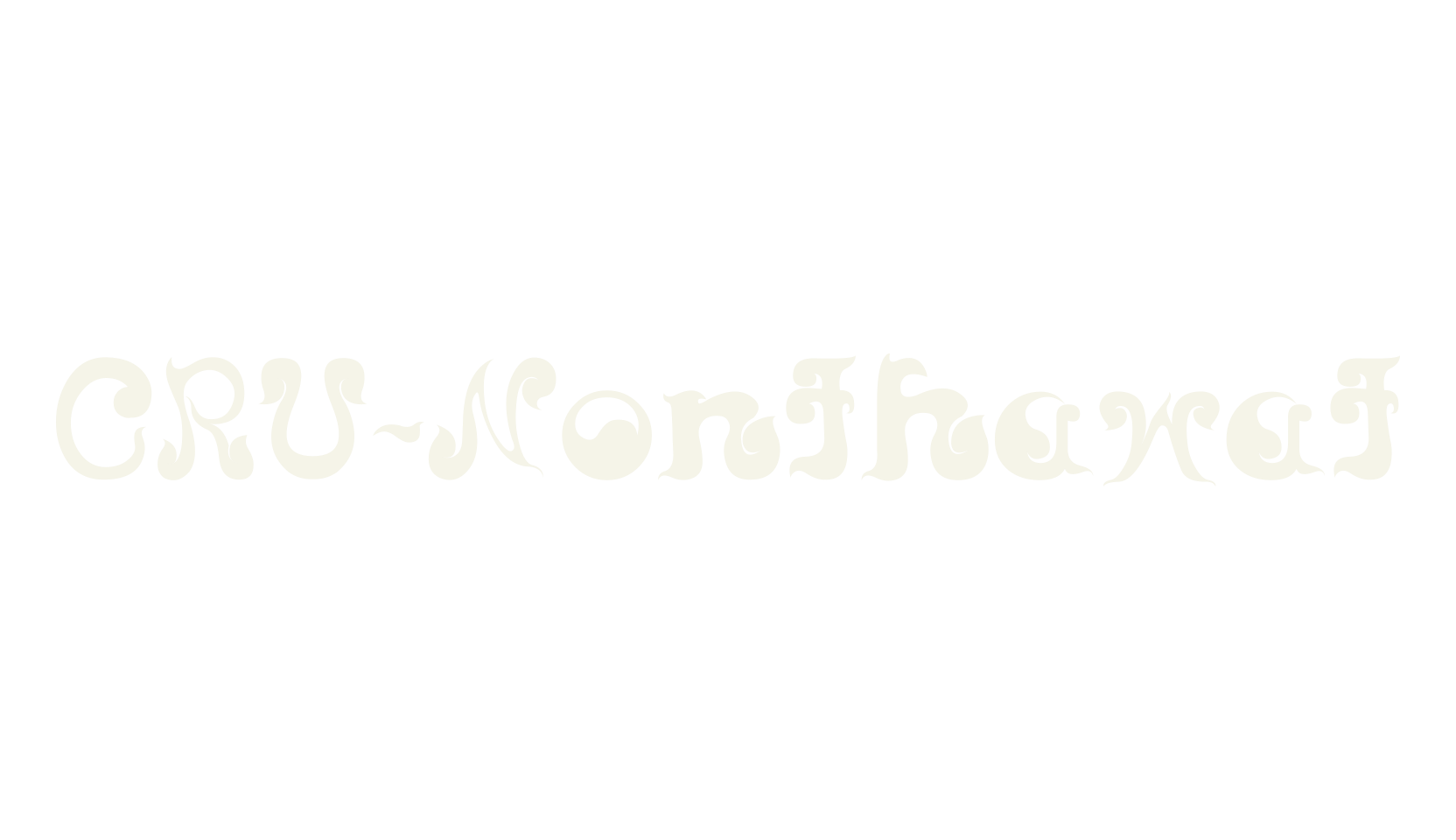 CRU-Nonthawat, bizarre font preview