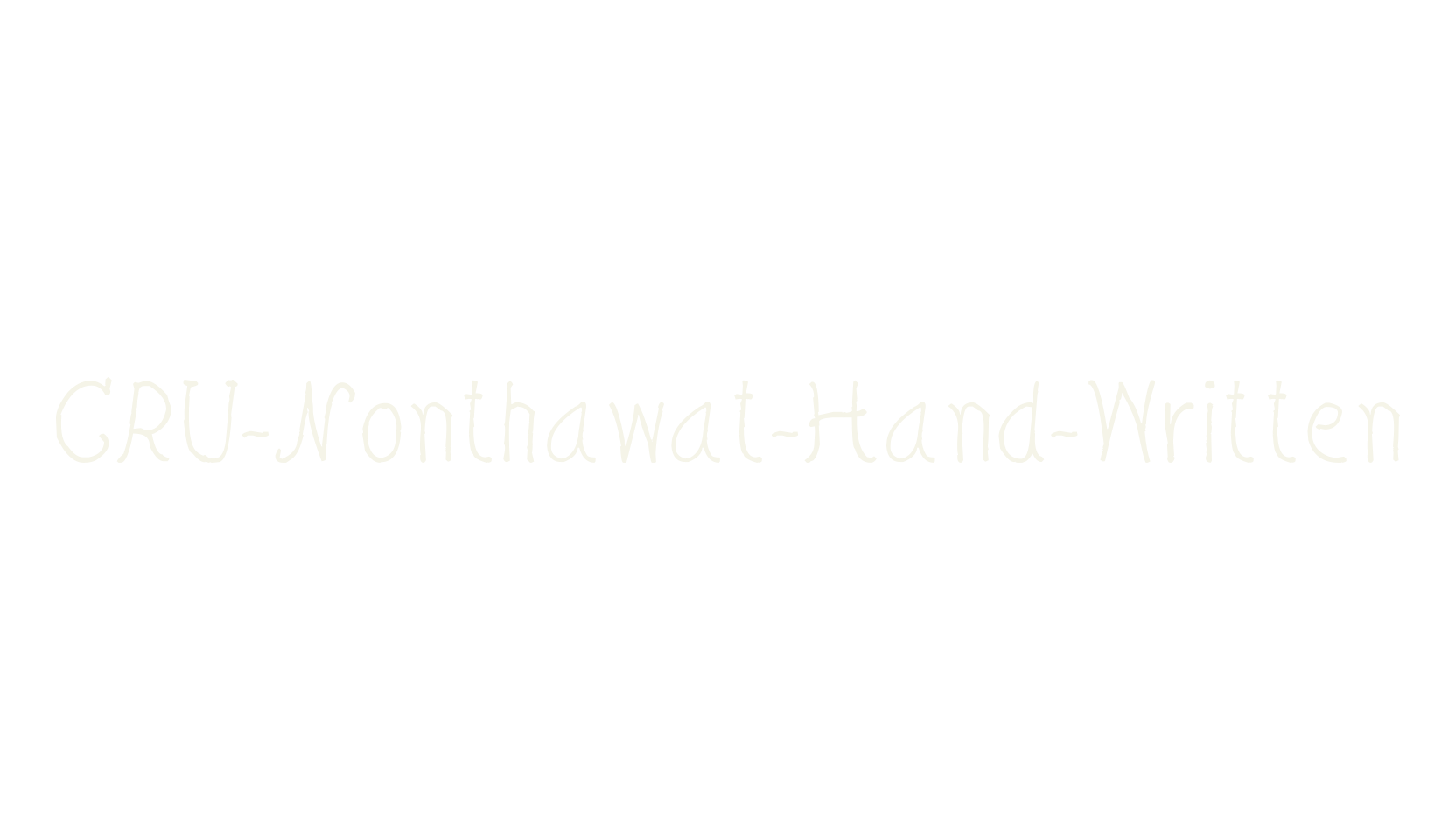 CRU-Nonthawat-Hand-Written, handwriting font preview