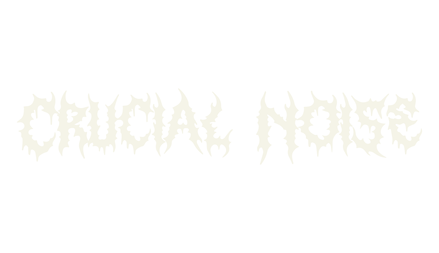 Crucial Noise, death metal font preview