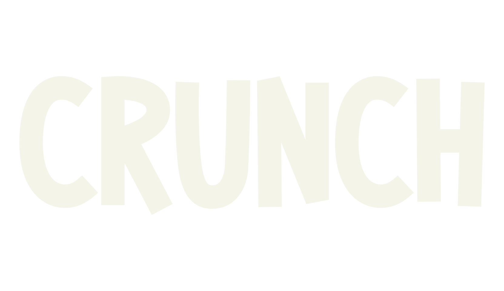 CRUNCH, cartoon font preview