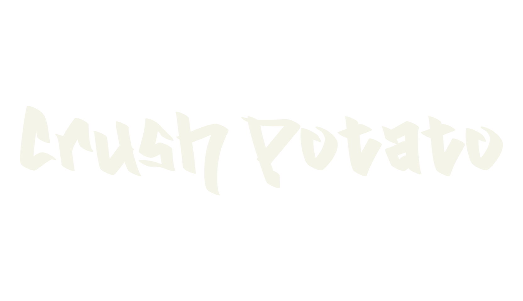 Crush Potato, graffiti font preview