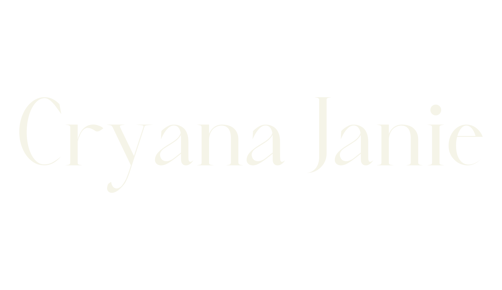 Cryana Janie, elegant font preview