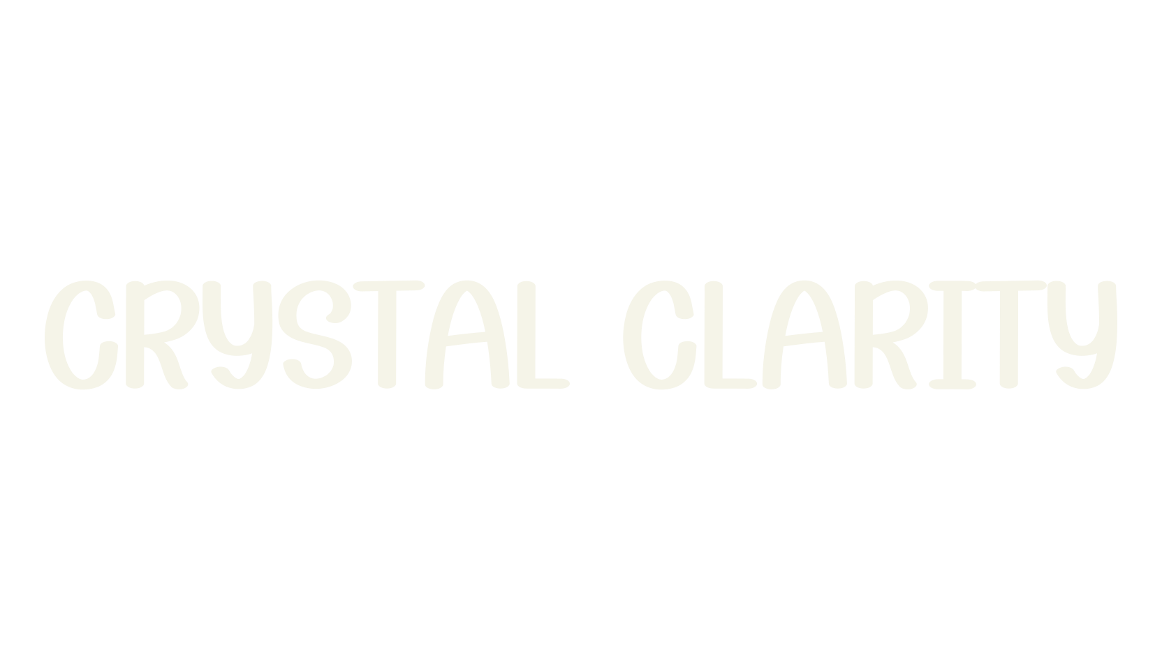 Crystal Clarity, handwriting font preview