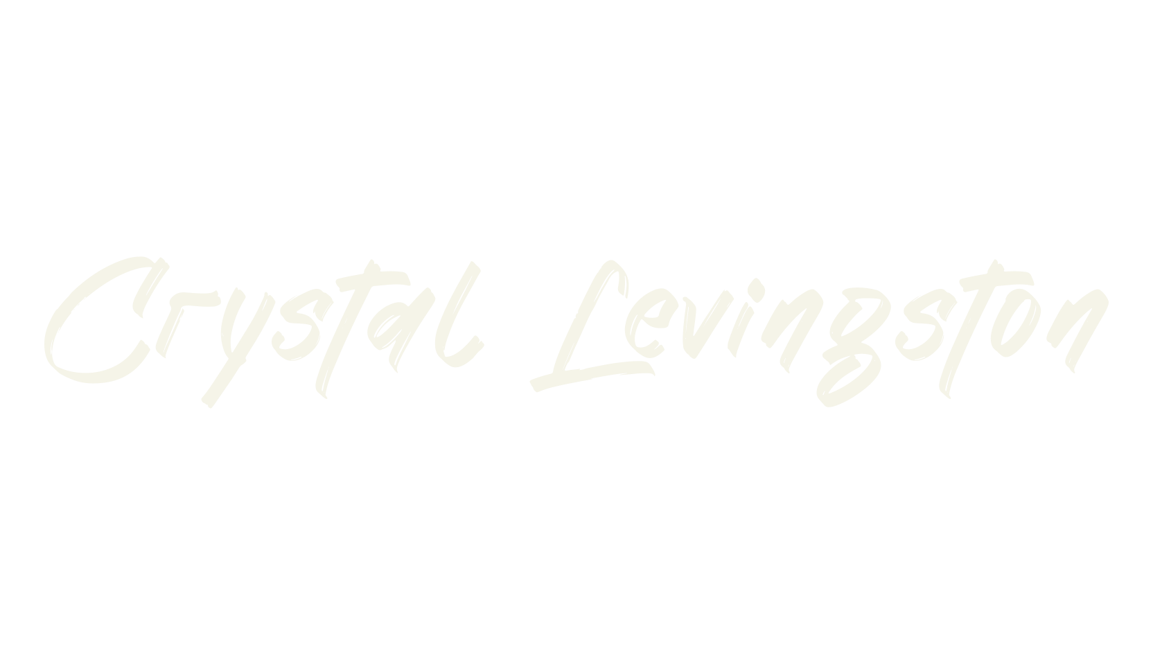 Crystal Levingston, script font preview