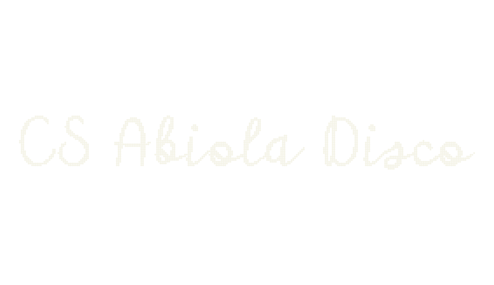 CS Abiola Disco, cursive font preview