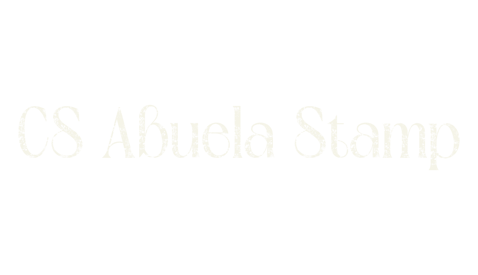 CS Abuela Stamp, display market font preview