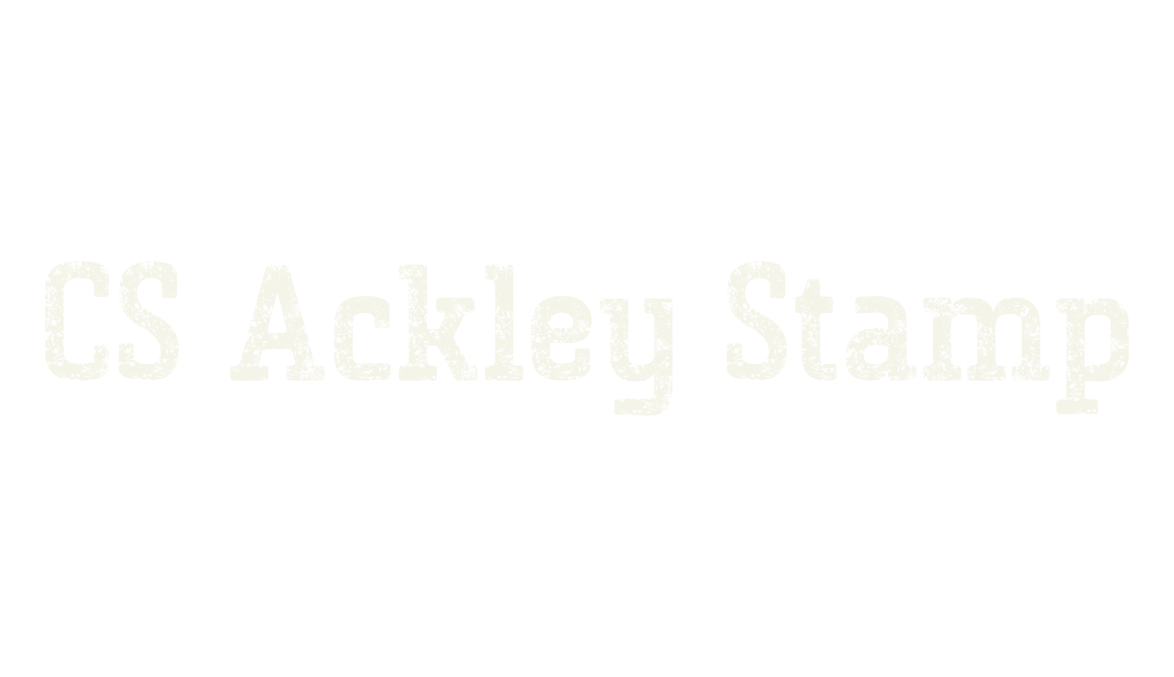 CS Ackley Stamp, serif font preview