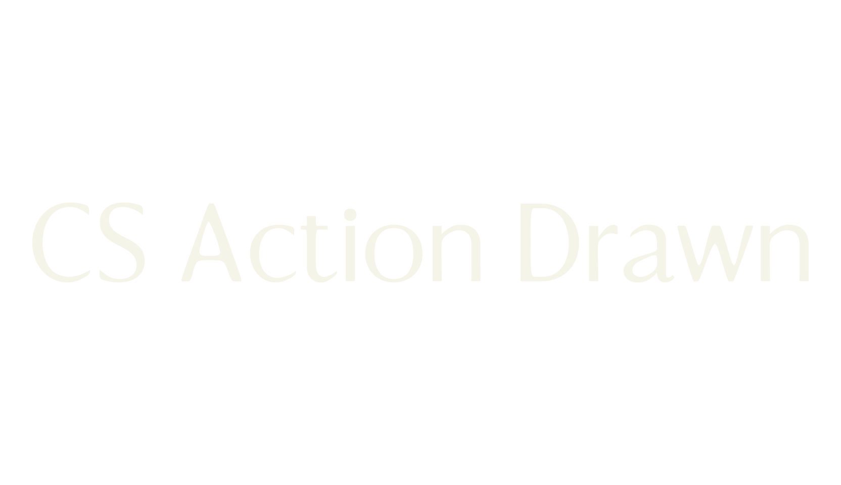 CS Action Drawn, heading font preview