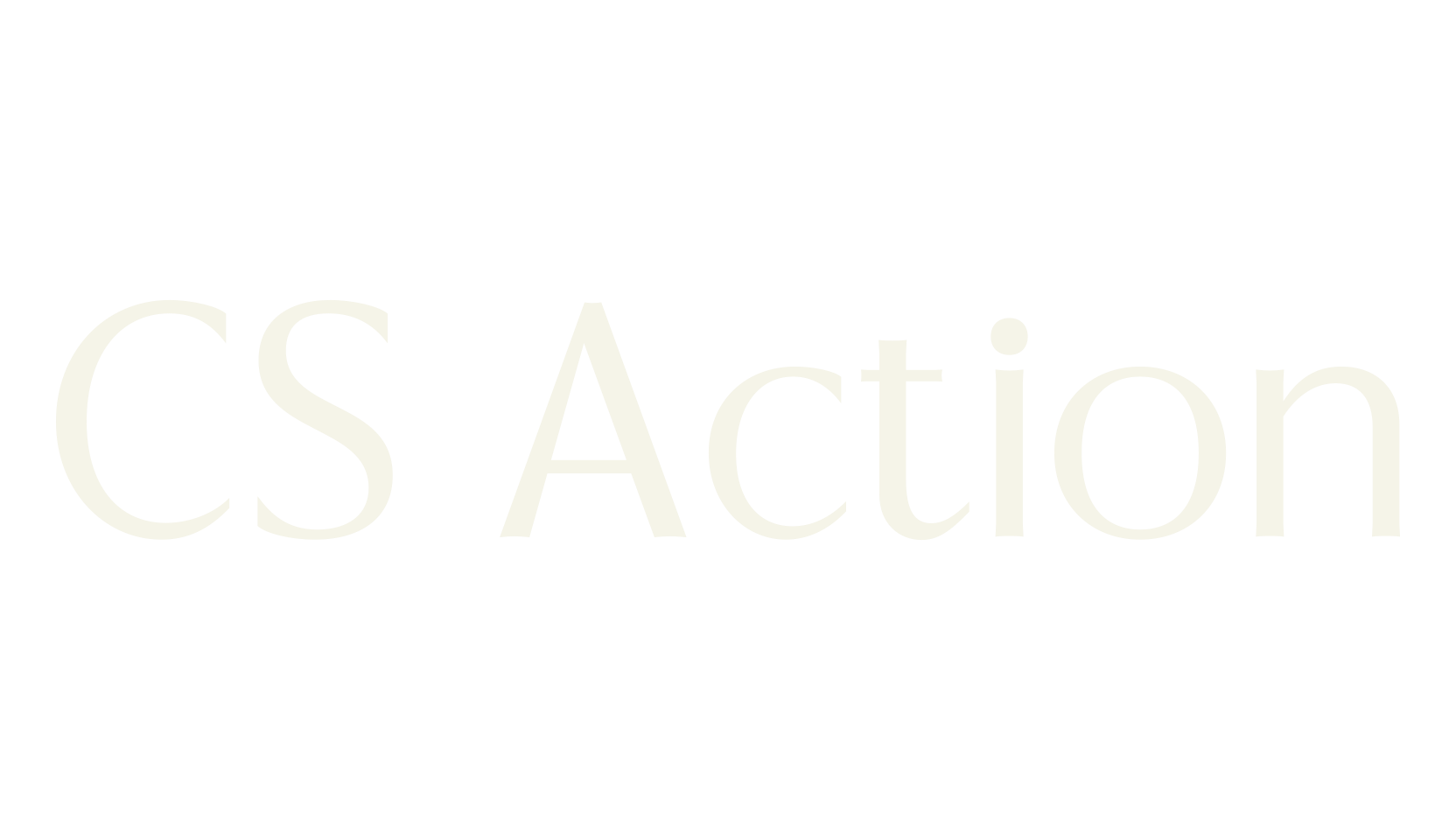 CS Action, corporate font preview