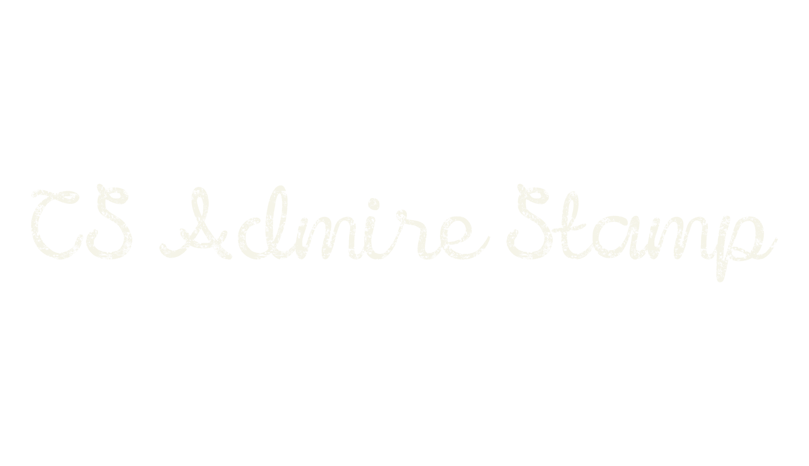 CS Admire Stamp, fashion script font preview
