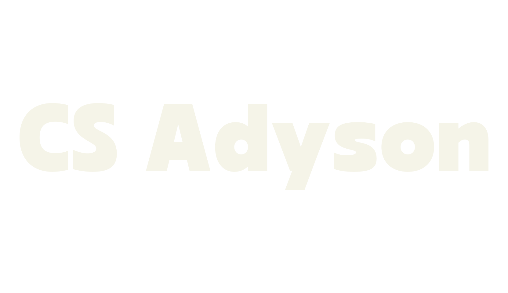 CS Adyson, business font preview