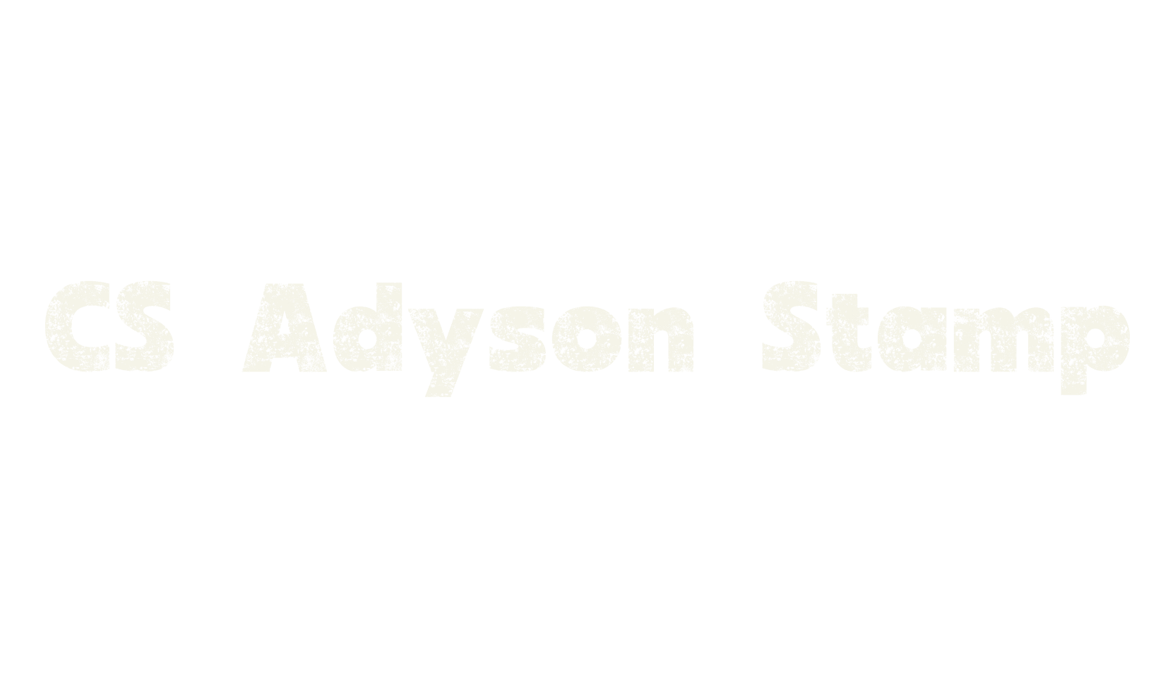 CS Adyson Stamp, display market font preview