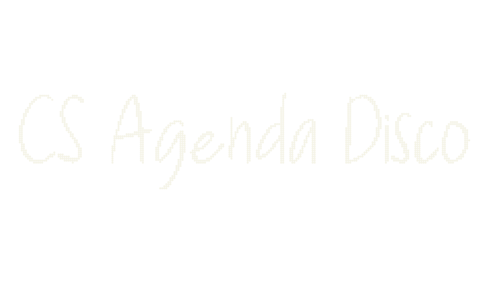 CS Agenda Disco, handwriting font preview