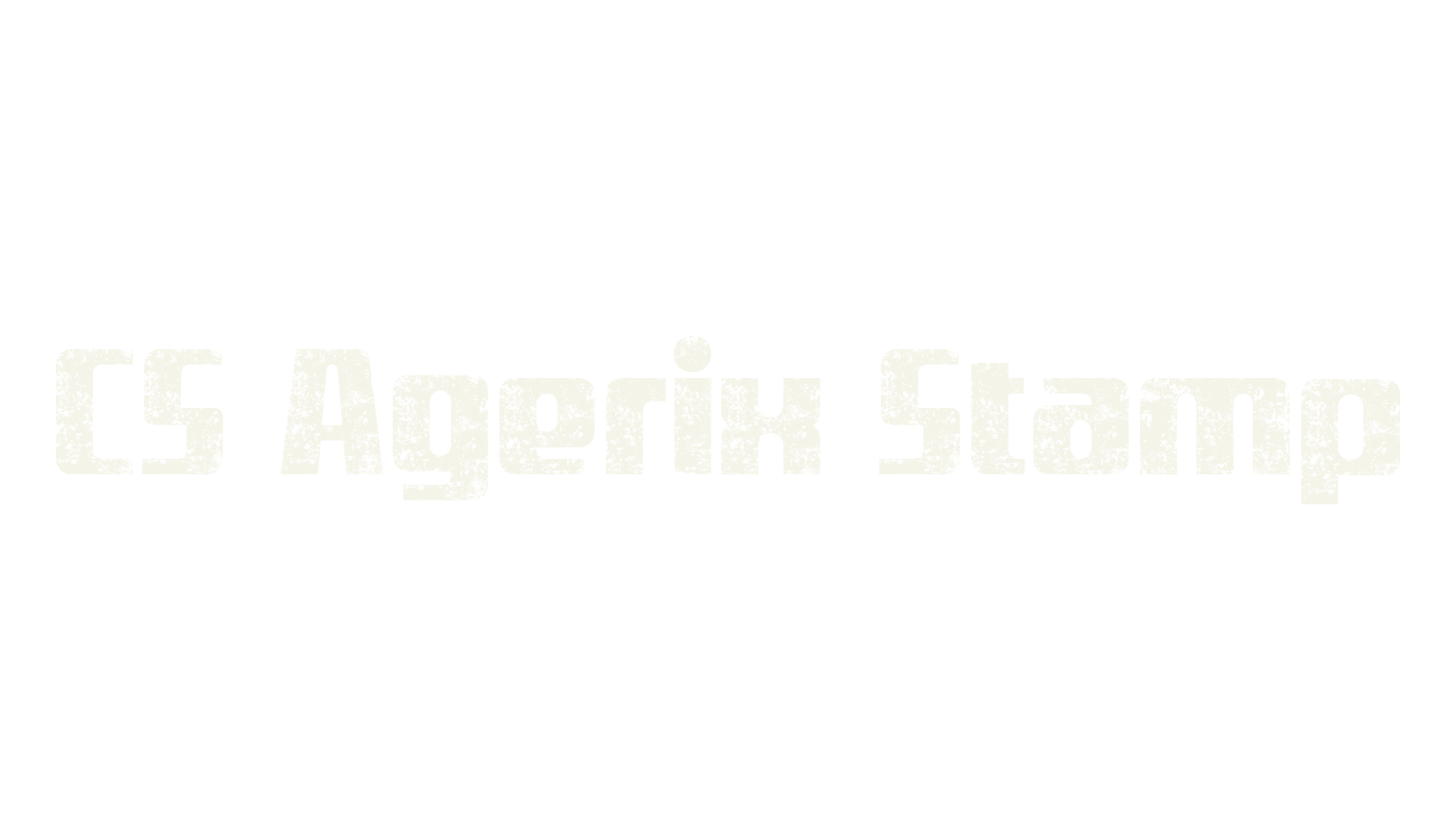 CS Agerix Stamp, display market font preview