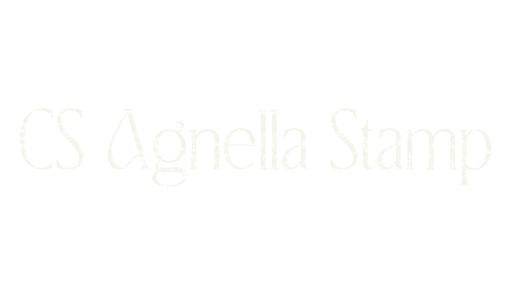 CS Agnella Stamp, display market font preview