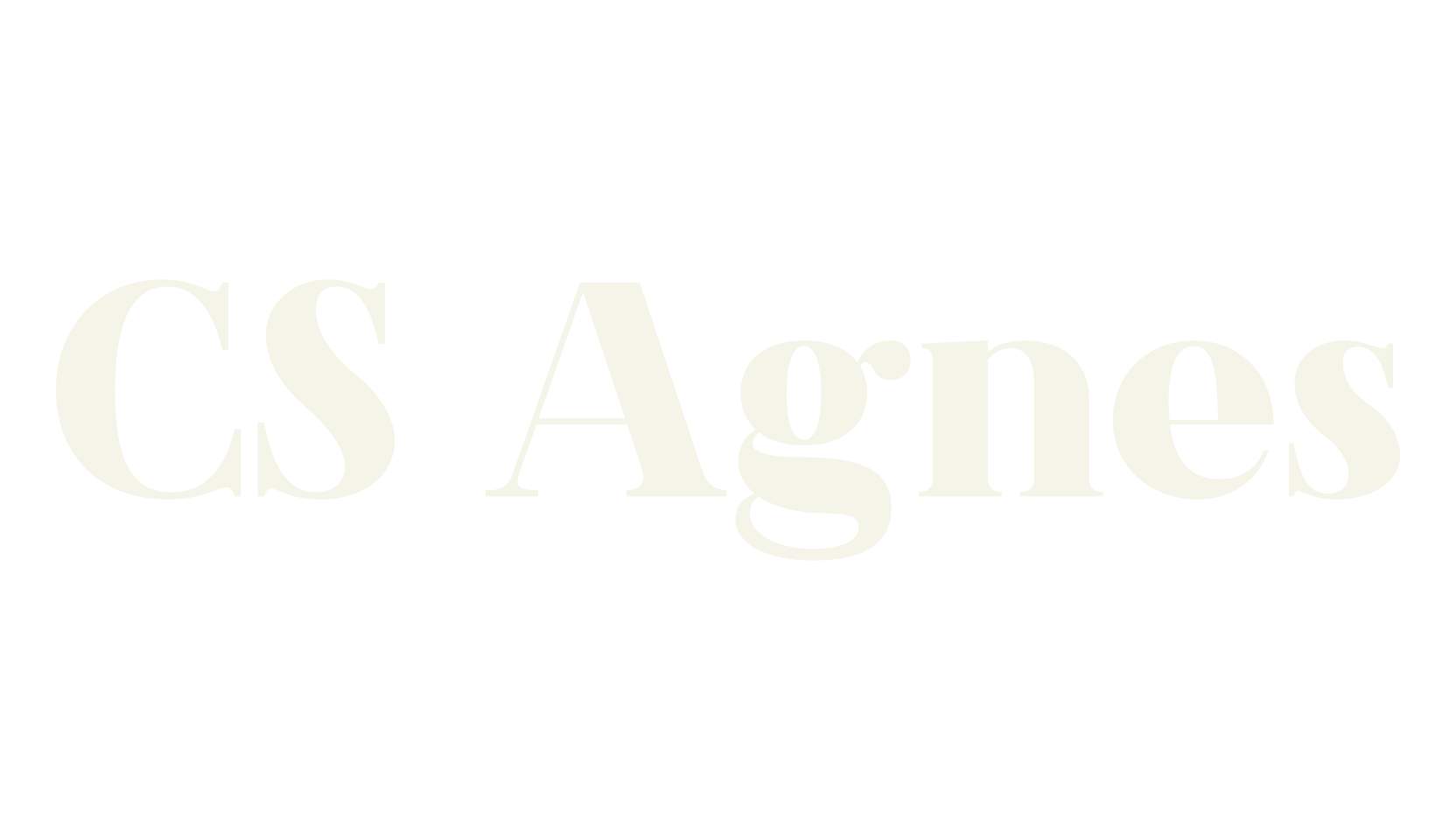 CS Agnes, classic font preview