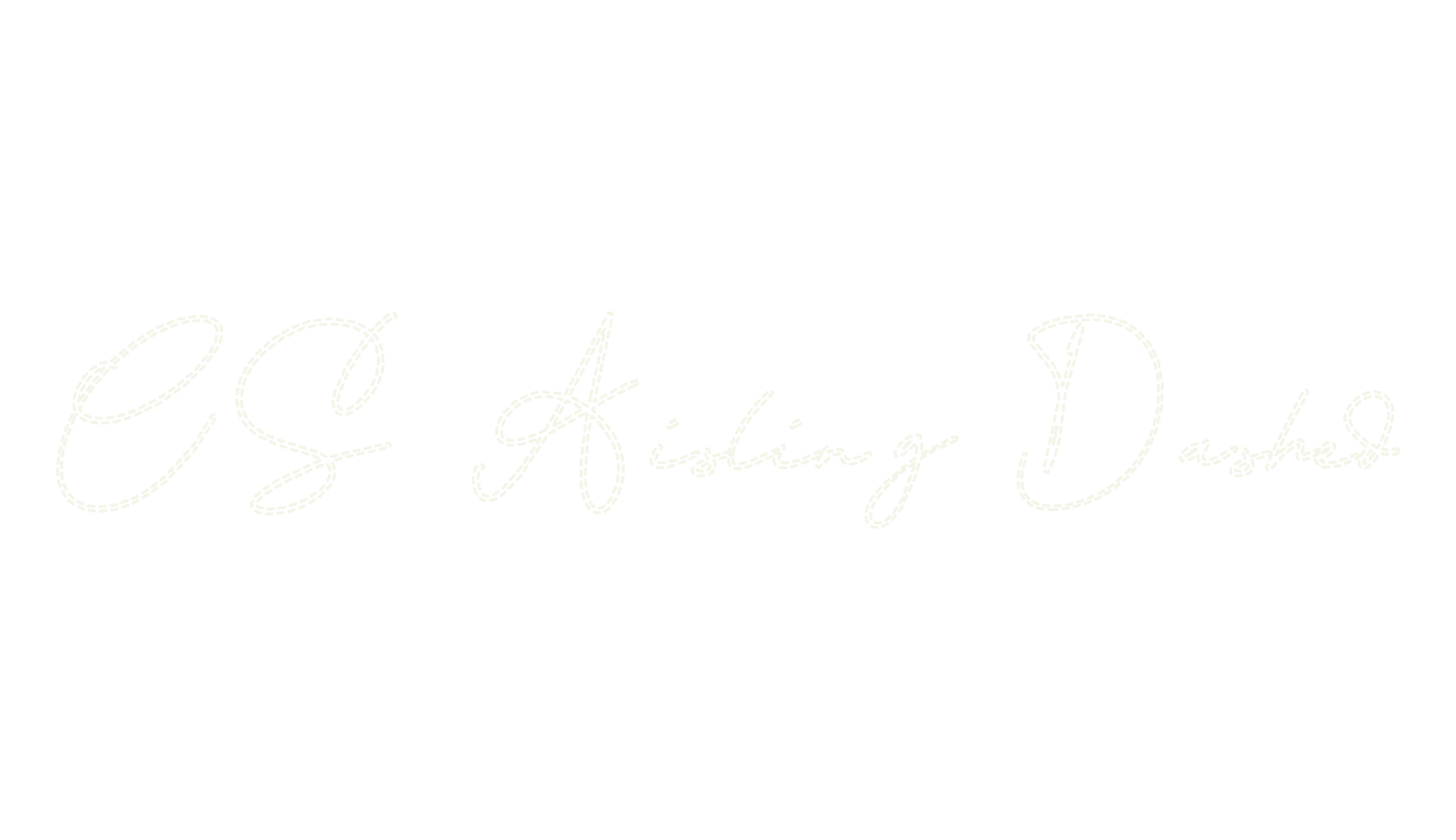 CS Aisling Dashed, fashion script font preview
