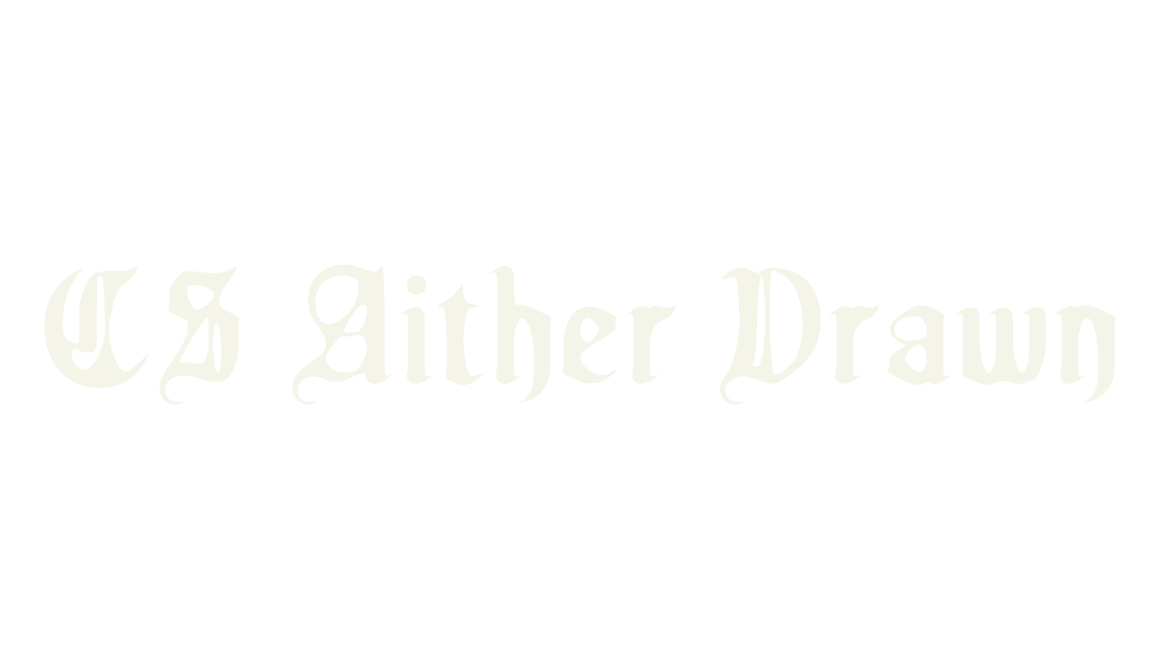 CS Aither Drawn, logo font preview