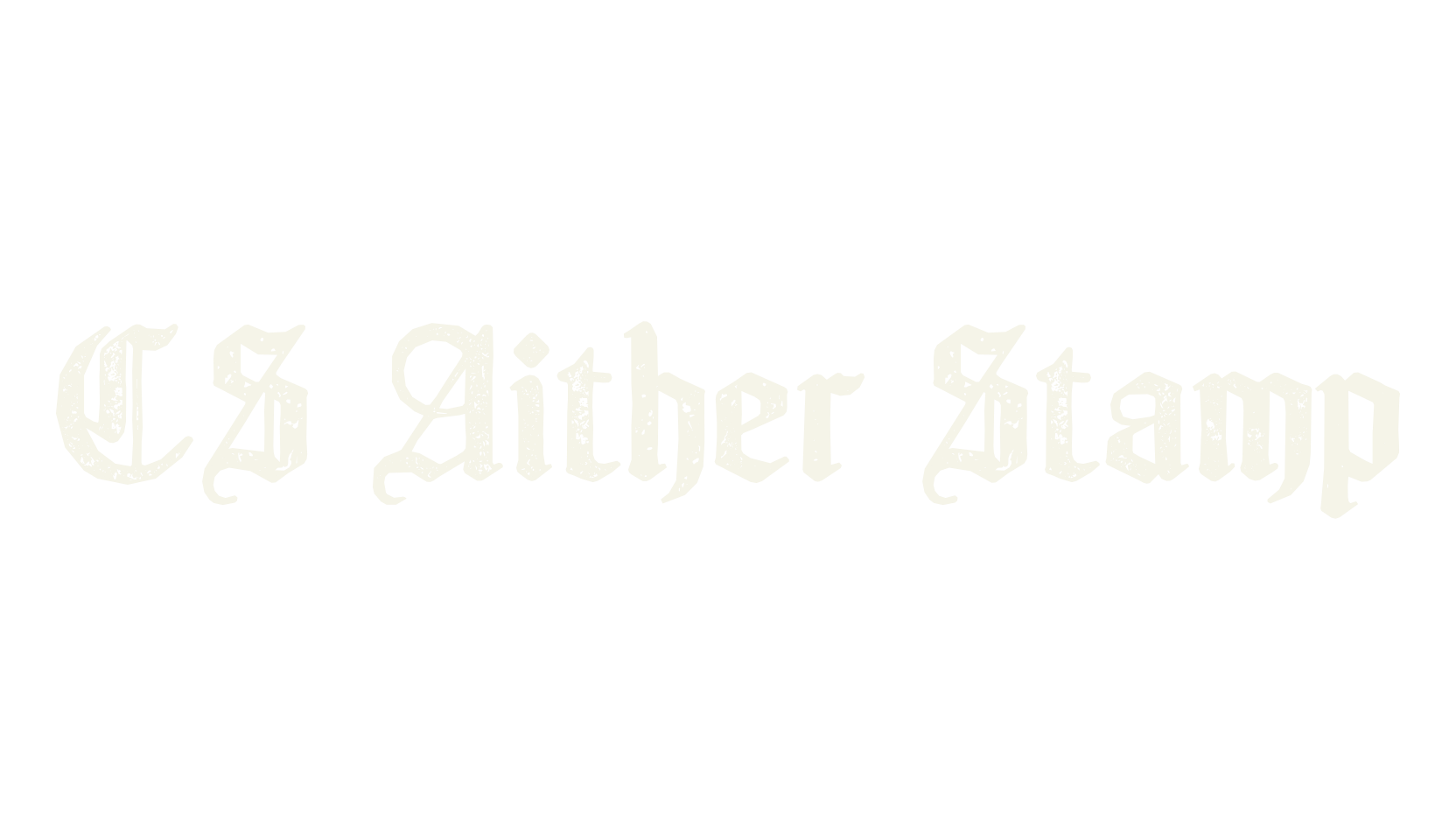 CS Aither Stamp, fantasy font preview