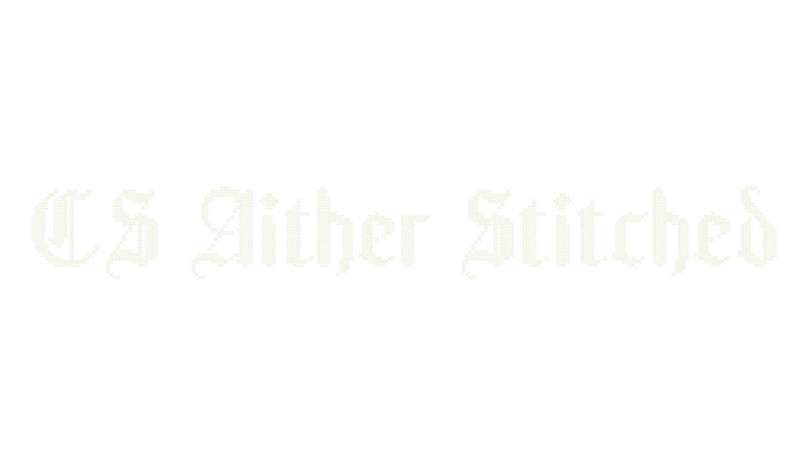 CS Aither Stitched, fantasy font preview