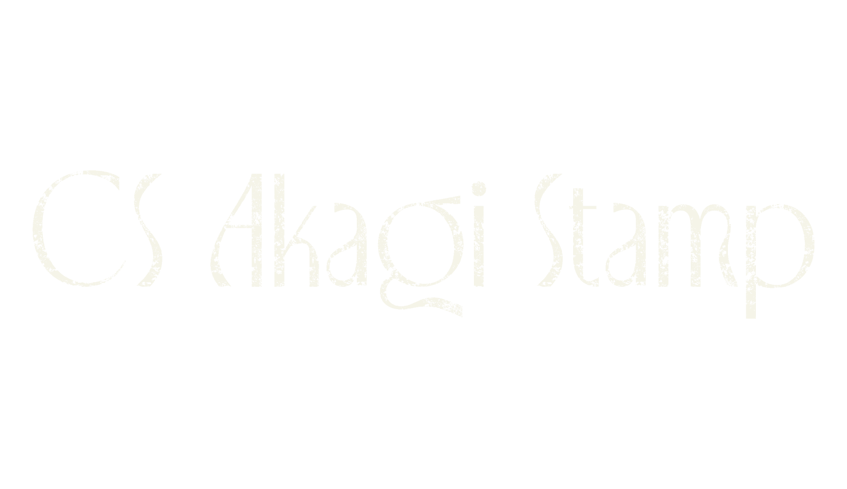 CS Akagi Stamp, display market font preview