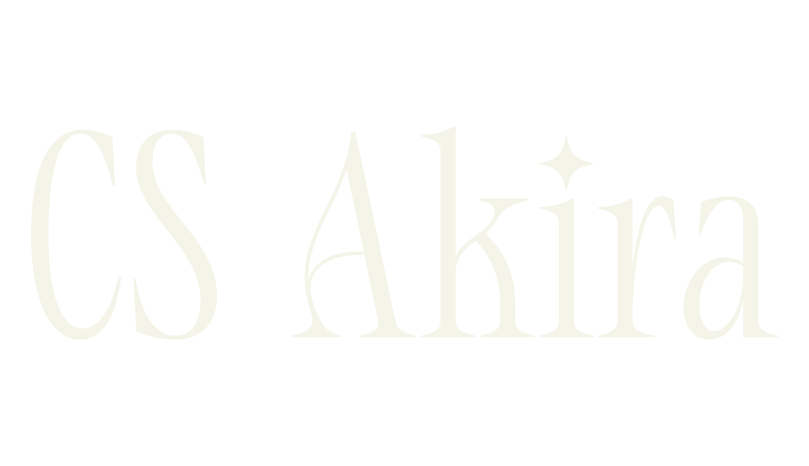 CS Akira, logo font preview
