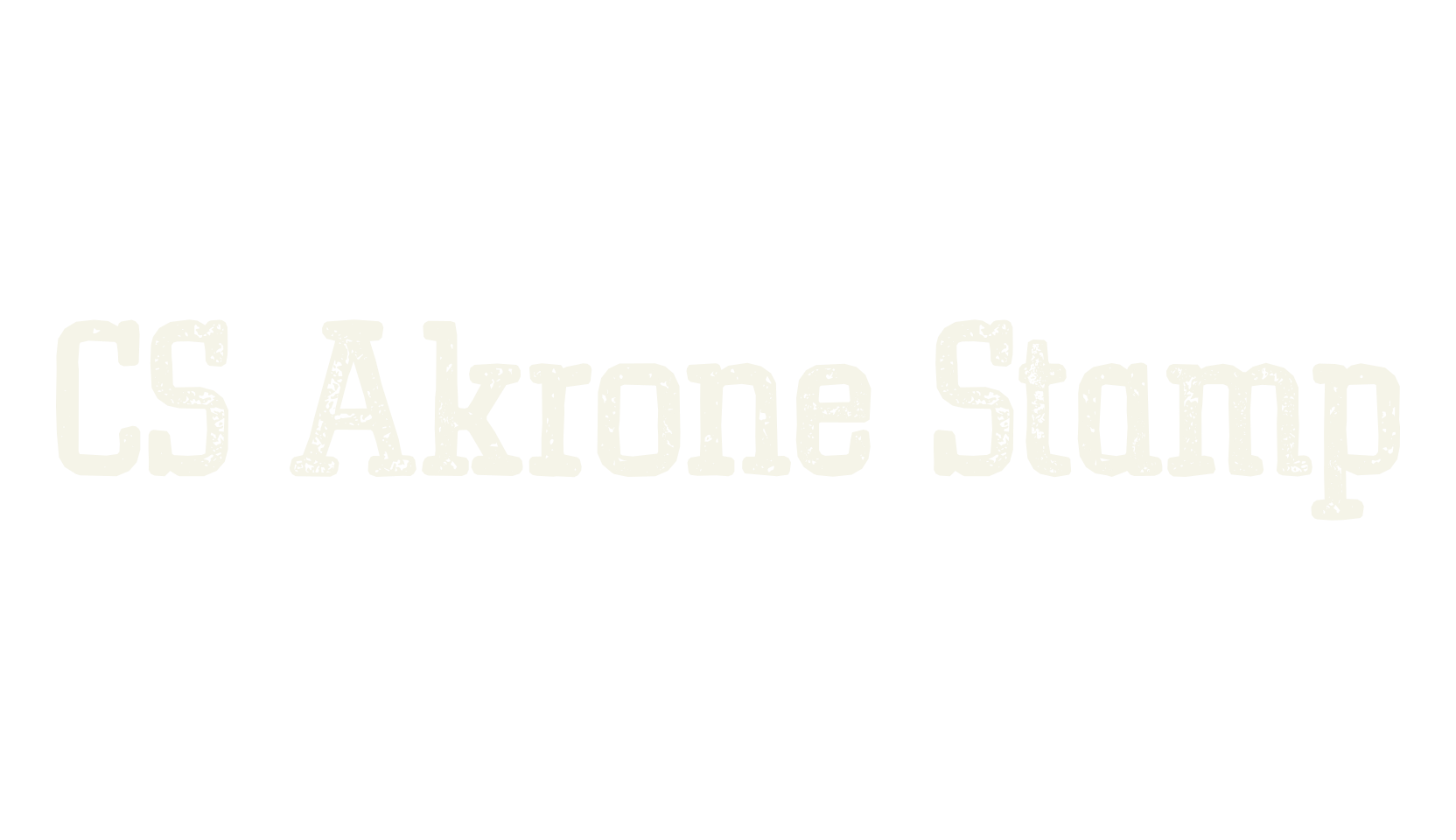 CS Akrone Stamp, display market font preview