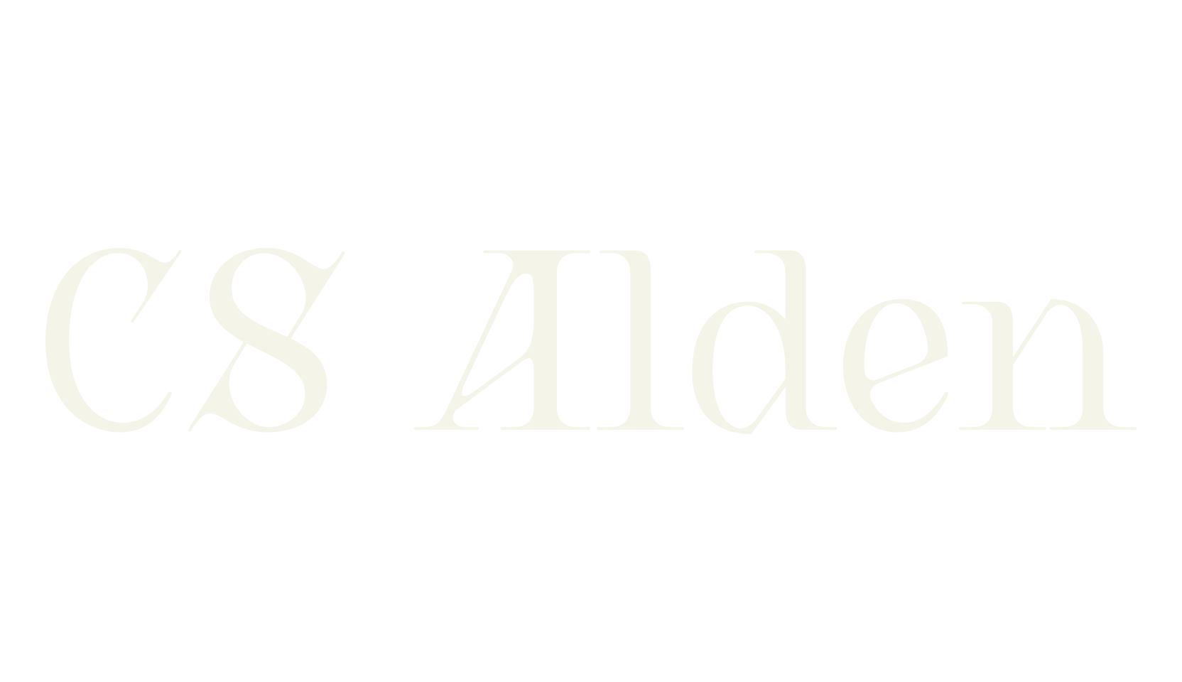CS Alden, modern font preview