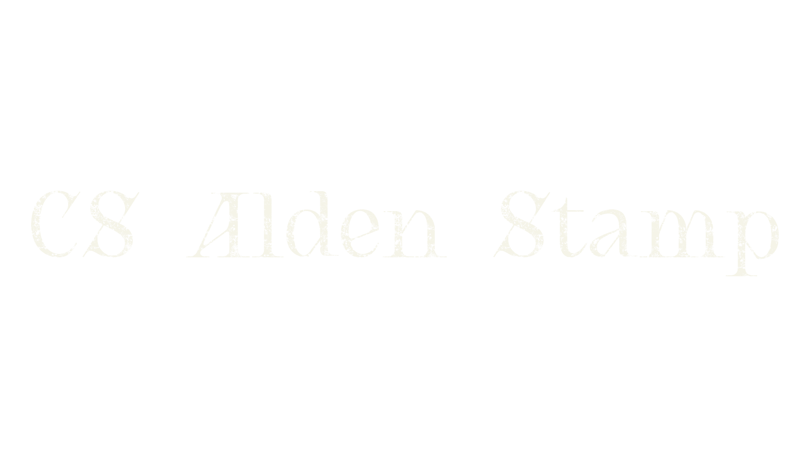CS Alden Stamp, display market font preview