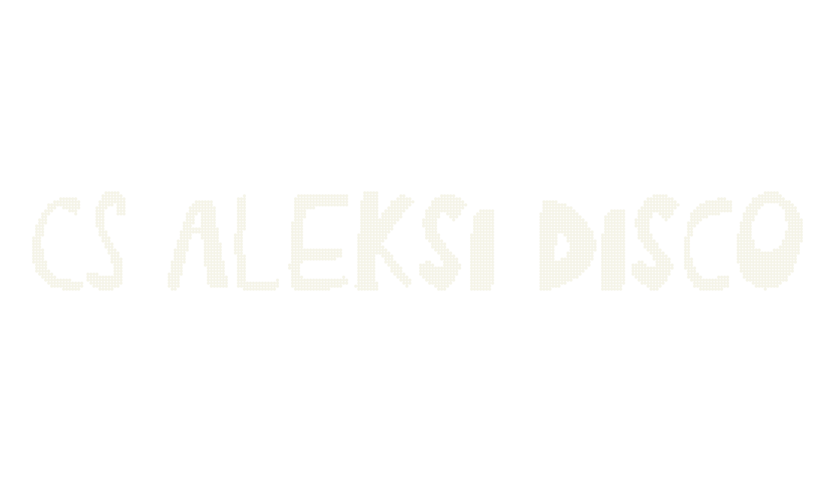 CS Aleksi Disco, logo font preview