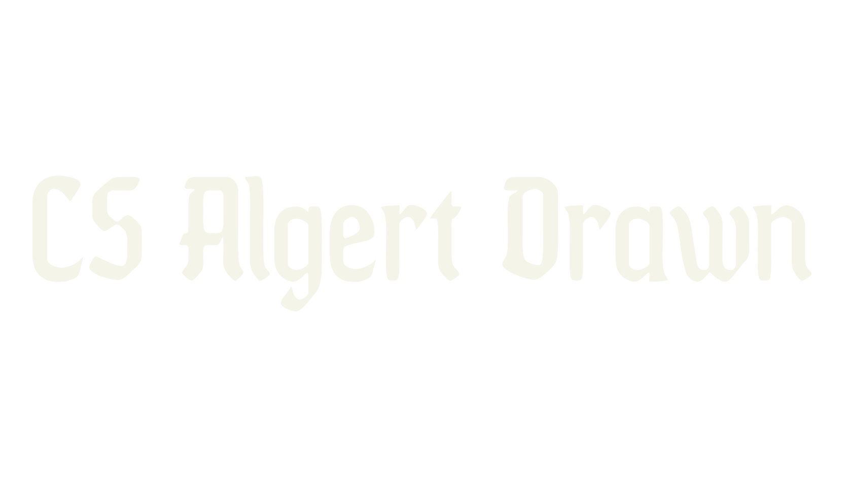 CS Algert Drawn, gothic font preview