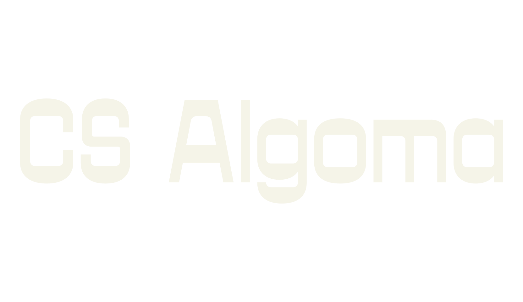 CS Algoma, retro font preview
