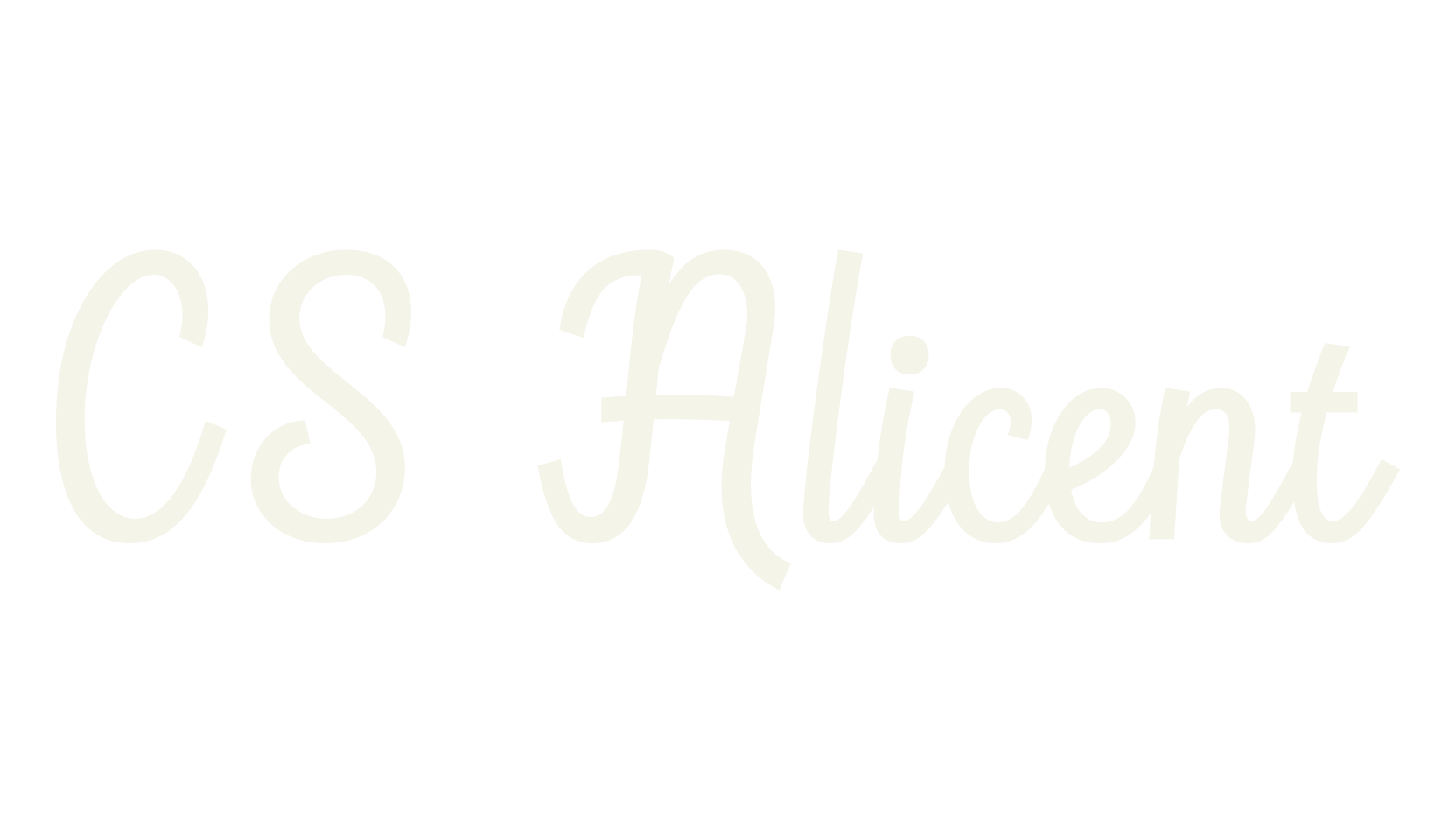 CS Alicent, script font preview