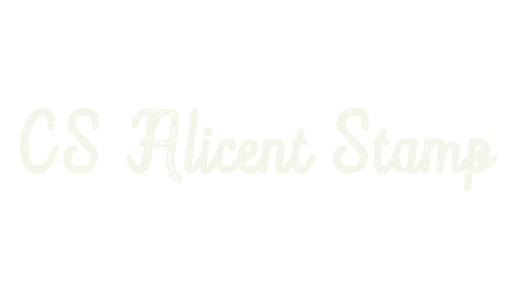 CS Alicent Stamp, fashion script font preview