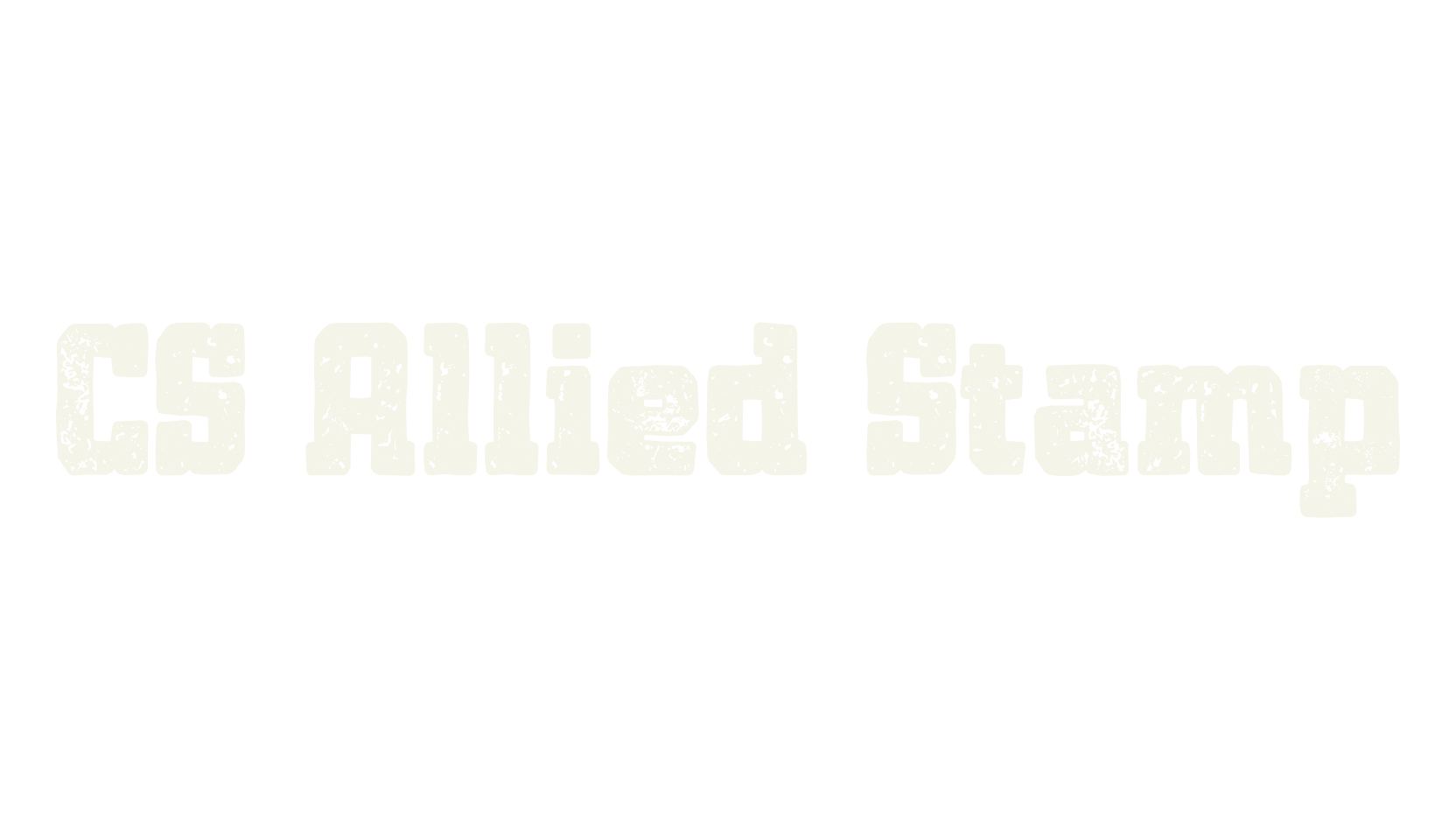 CS Allied Stamp, display market font preview