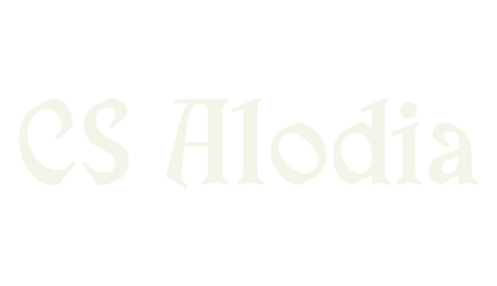 CS Alodia, letter font preview