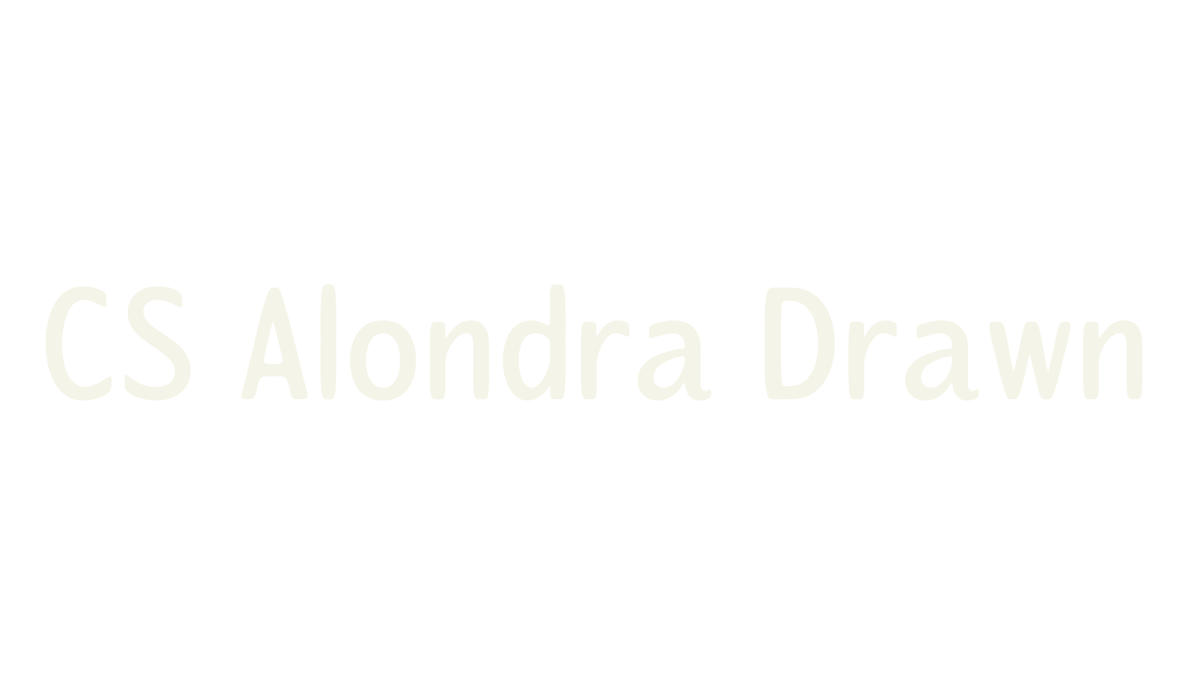 CS Alondra Drawn, heading font preview