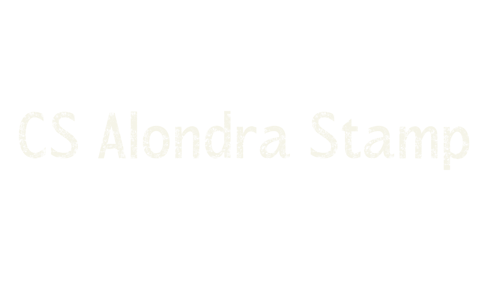 CS Alondra Stamp, display market font preview