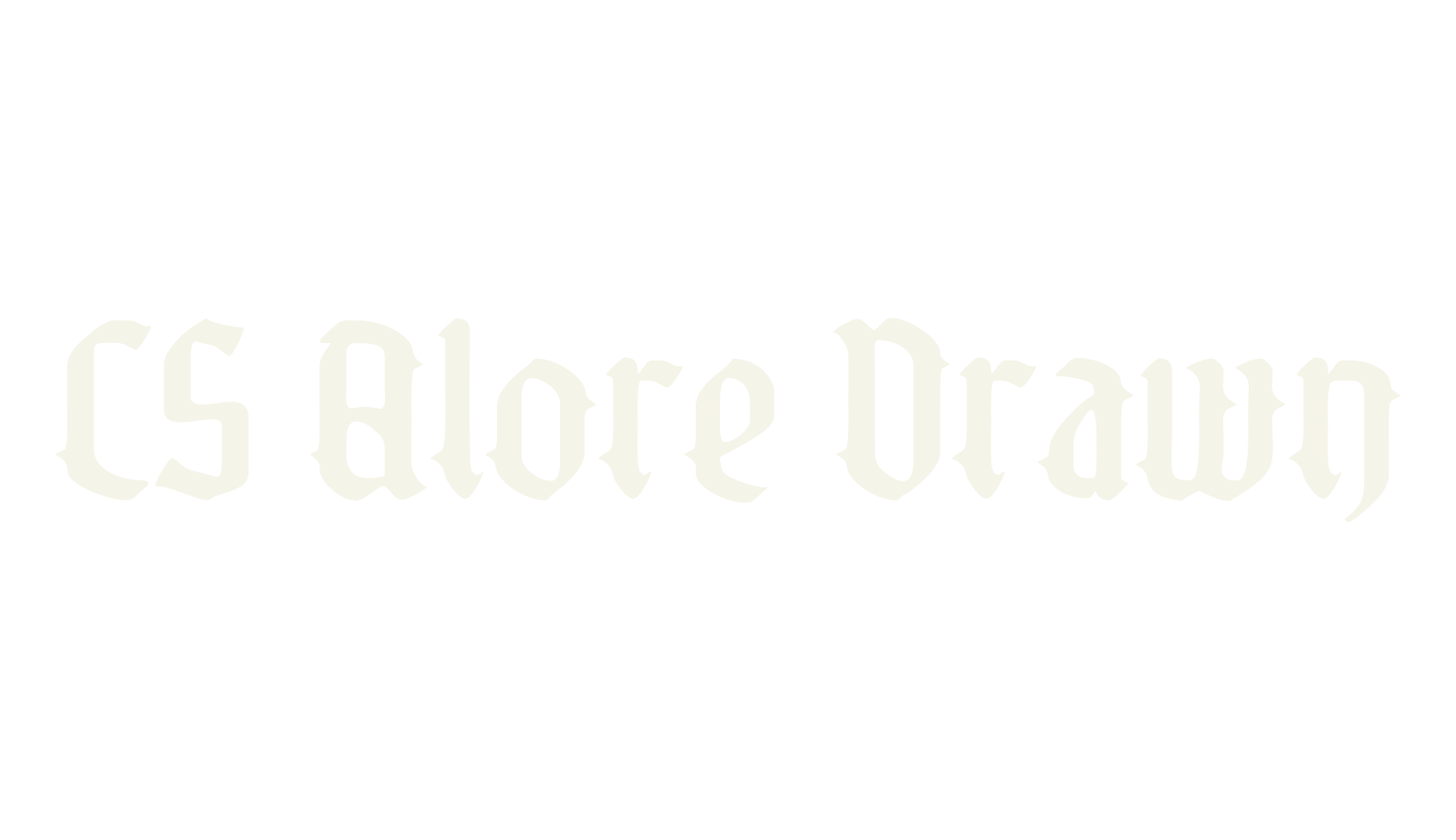 CS Alore Drawn, bold font preview