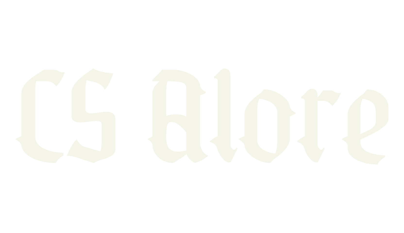 CS Alore, gothic font preview