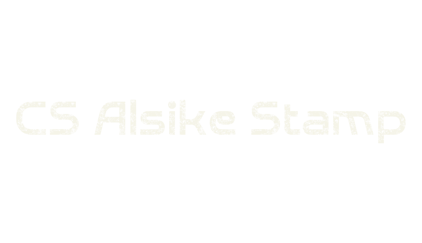 CS Alsike Stamp, display market font preview