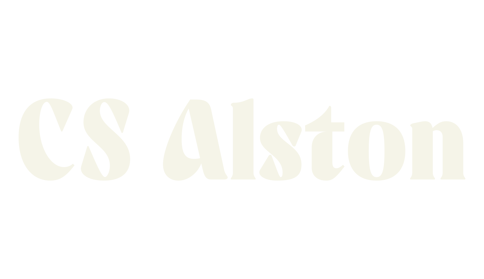 CS Alston, bold font preview