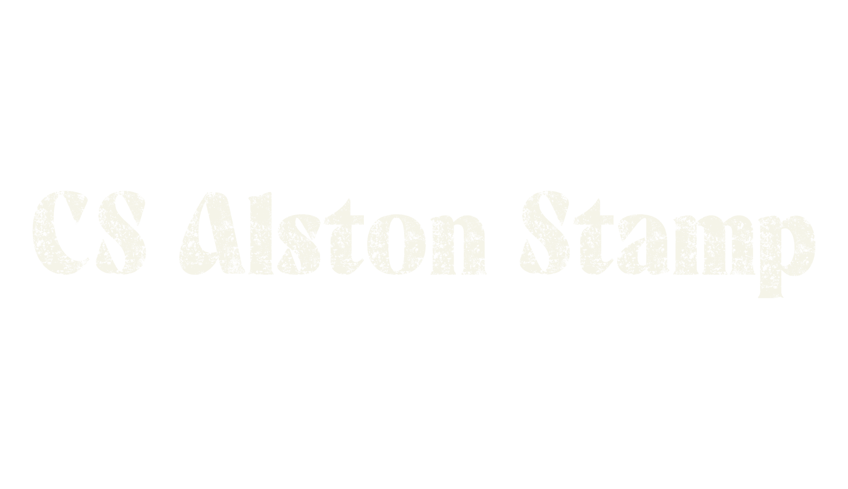 CS Alston Stamp, display market font preview