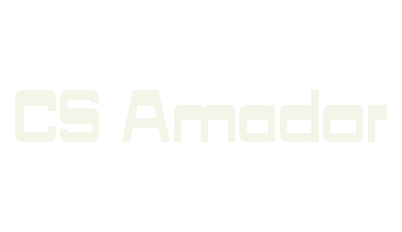 CS Amador, retro font preview