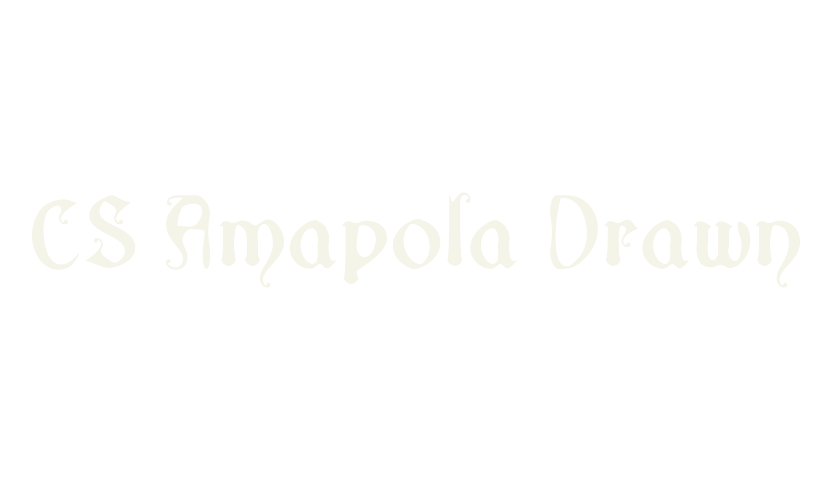 CS Amapola Drawn, art deco font preview