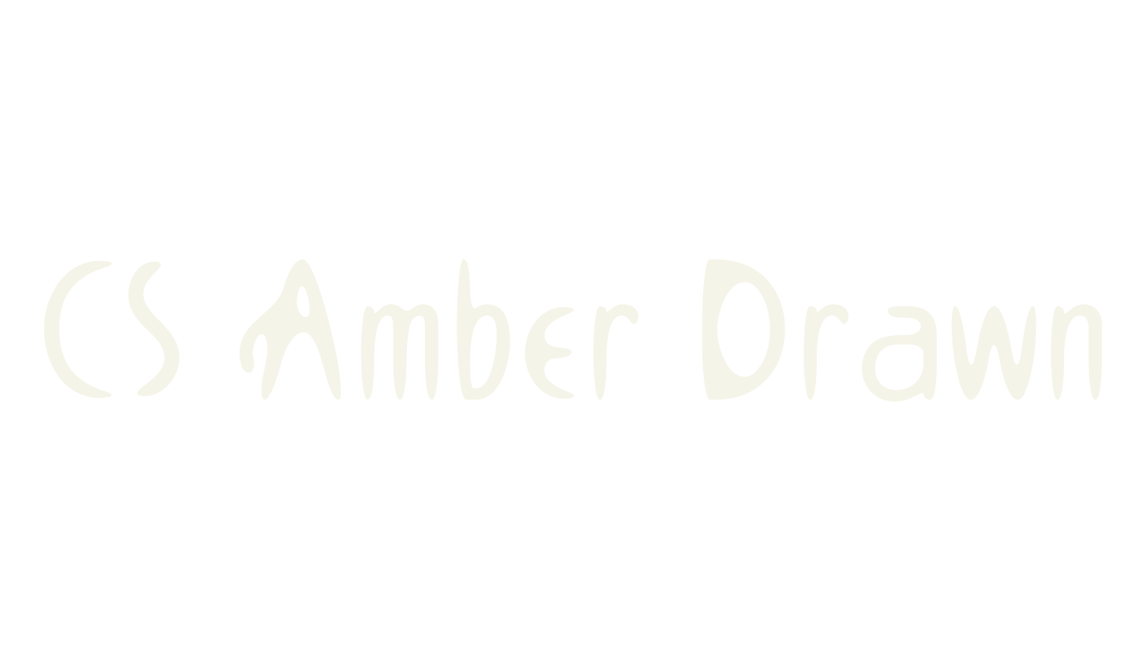 CS Amber Drawn, art deco font preview