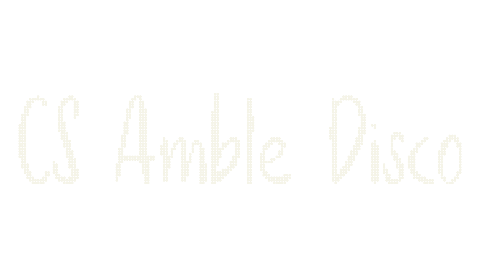 CS Amble Disco, handwriting font preview